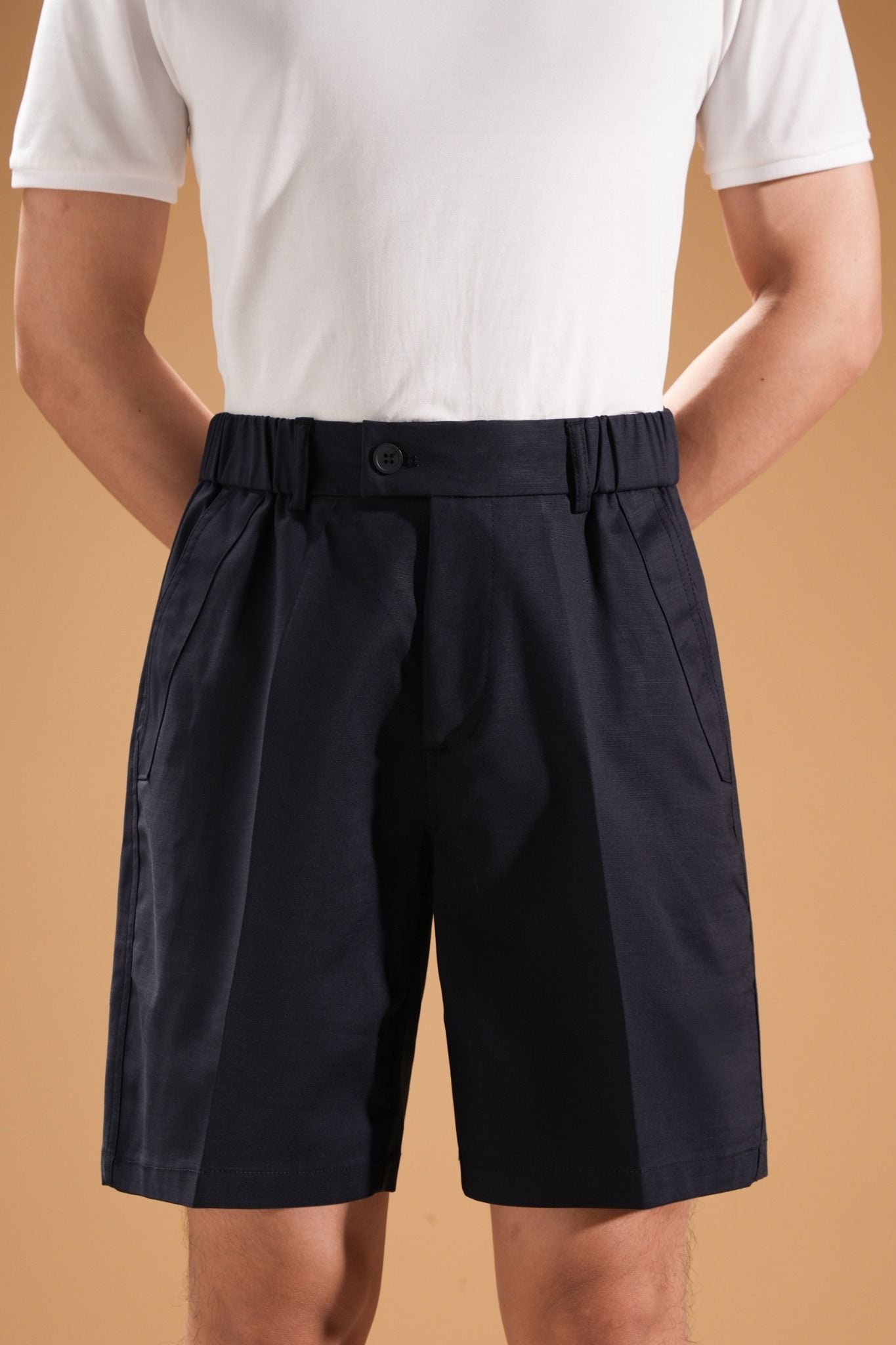 Quần ngố màu xanh tím than trơn Adam Store – QNC007X